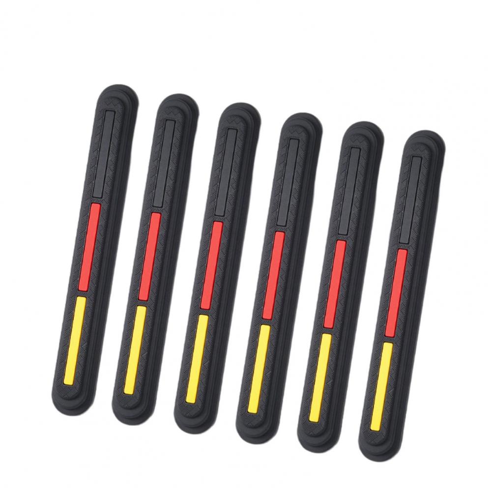 6шт. противостолкновительная полоса для двери автомобиля, защитная полоса для края двери, защитная полоса для угла зеркала заднего вида, наклейки против царапин