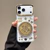 Applicable Iphone17 Pro Year Of The Horse Fa Cai New Year Mobile Phone Case Apple 16 Rotating Fun Rhinestone Turntable Gold Foil