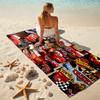 Lightning McQueen Beach Towel Outdoor Camping Beach Towel for Vacation Swim Outdoor Pool Absorbent Bath Towel