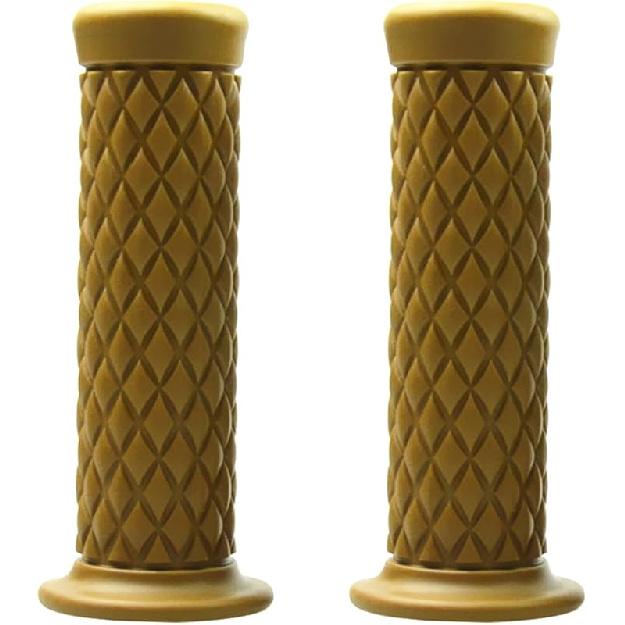 Motorcycle Hand Grips, Non Slip Rubber Bar For 7/8" 22Mm/24Mm Handles, Vintage Motorbike Thruster Grip, Handlebar For Hand Comfort, Universal For