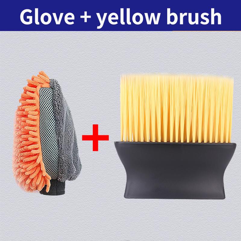 Waterproof Car Wash Microfiber Chenille Gloves Thick Car Cleaning Mitt Wax Detailing Brush Auto Care Double-faced Glove