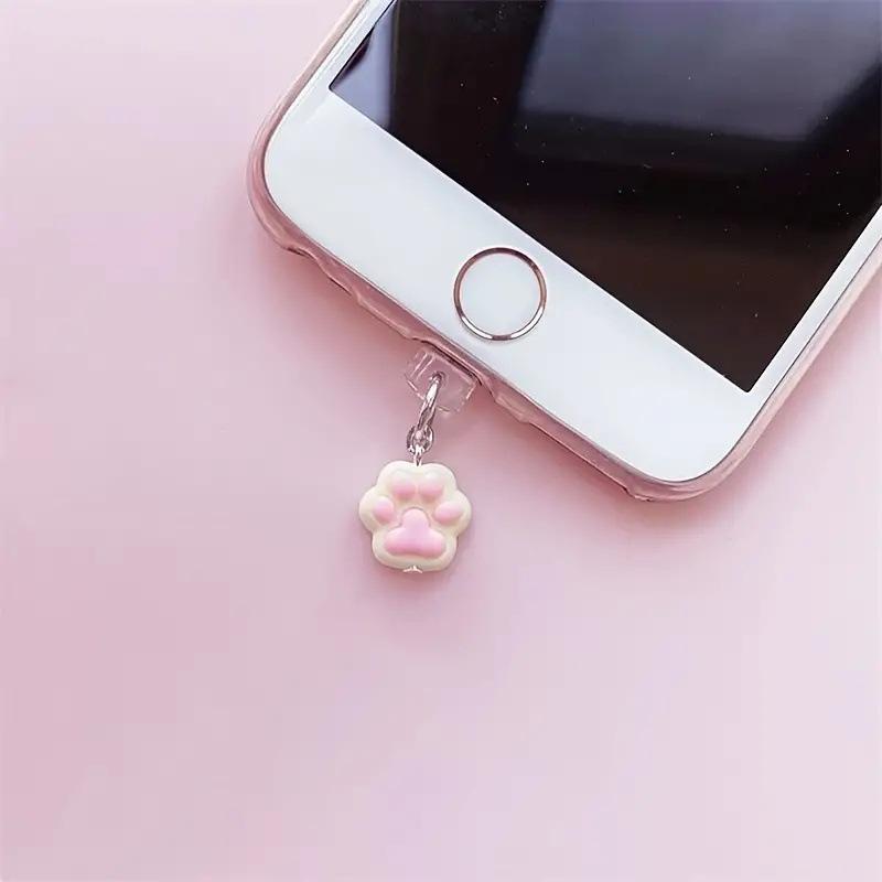 Cute Claw Phone Dust Plug Phone Accessory Pendant Decoration For IPhone Type-C Charging Interface