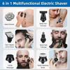 4D Head Shavers for Bald Men, Upgraded 9 Floating Heads 6-in-1 Rechargeable Waterproof Wet Dry Bald Head Shavers for Men less