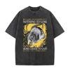 Washed Vintage Anguish Funny Pigeon Graphic Print T Shirts Men Women Casual Oversized Short Sleeve Tshirt Male Cotton24