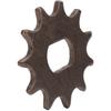 11 Teeth Steel Sprocket Bicycle Chain Wheel Replacement Part Square Hole 0.5 X 0.7in Inner Diameter