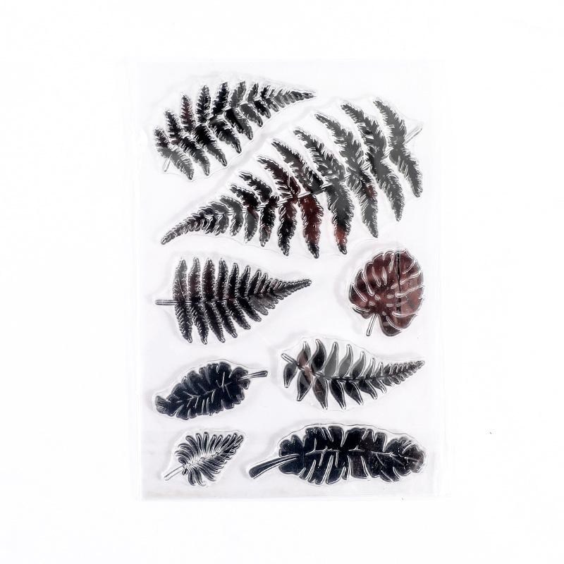 Vintage Clear Silicone Stamps, Letters Numbers Plants Landscape Postmark, Journal Diary Collage Decor Stamps