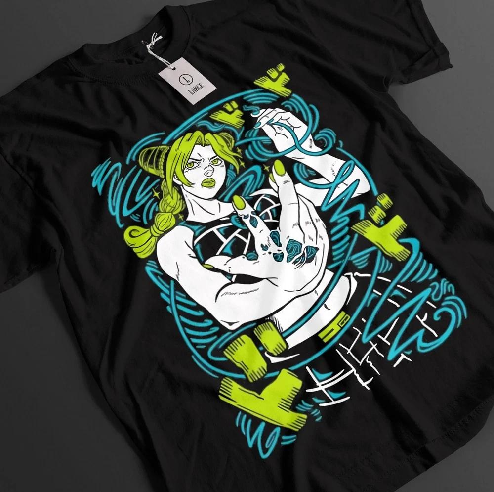 Anime Jojos Bizarre Adventure Dio Joseph Graphic Black Tshirt Size S4XL S