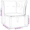 VidaXL Salon de Jardin 5 pcs, Ensemble de Meubles de Terrasse, Mobilier d'Extérieur, Chaise de Patio, Moderne, Noir et Gris 3187749