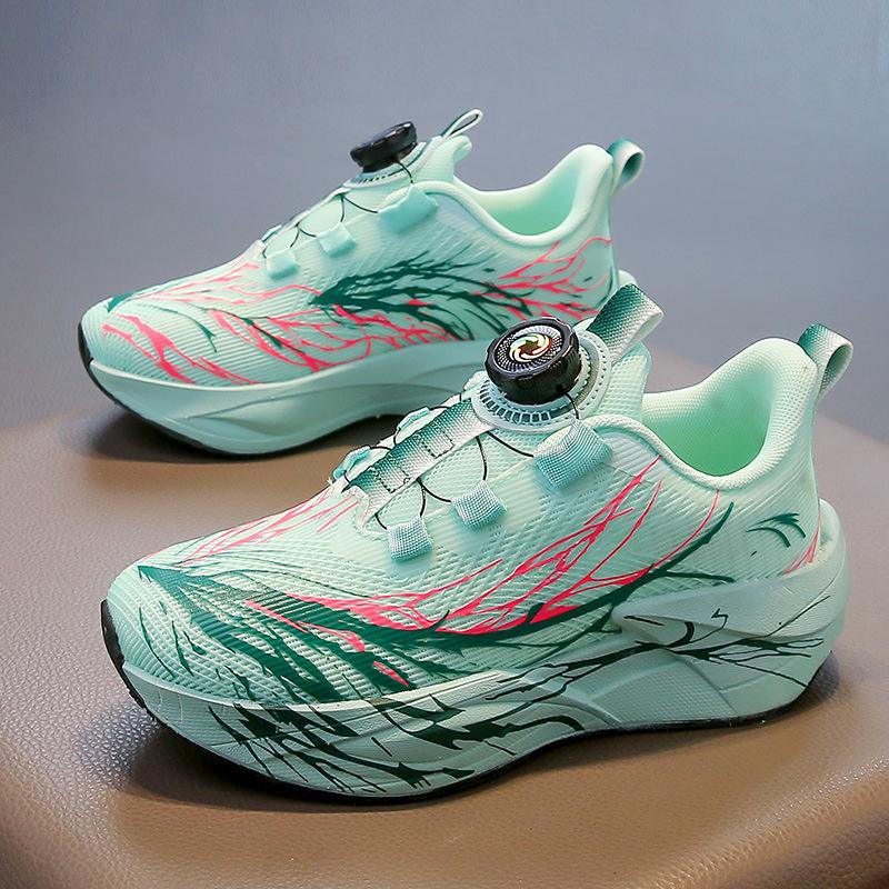 Boys' sports shoes breathable children's casual shoes spring and autumn new mesh non-slip soft sole boys trend running shoes