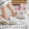Cotton Slippers Women Autumn and Winter Children Cute Cartoon Couple Parent-child Non-slip Confinement Household Plush Bag and Slippers Men