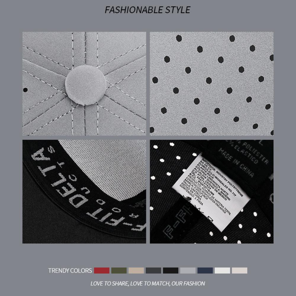 Full Closed Trucker Hat Causal Hip Hop Hat High Quality Flat Brim Stretchy Caps