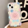 Lollipop Clear Phone Case For iPhone 12 Case iPhone 11 13 15 14 Pro Max XR XS 7 8 Plus SE 2020 Shockproof Bumper Silicone Cover