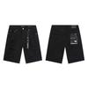 Purple Jeans Streetwear Loose Fit Denim Shorts Men Women Mid-Rise Straight Cut With Embroidery Stone Wash