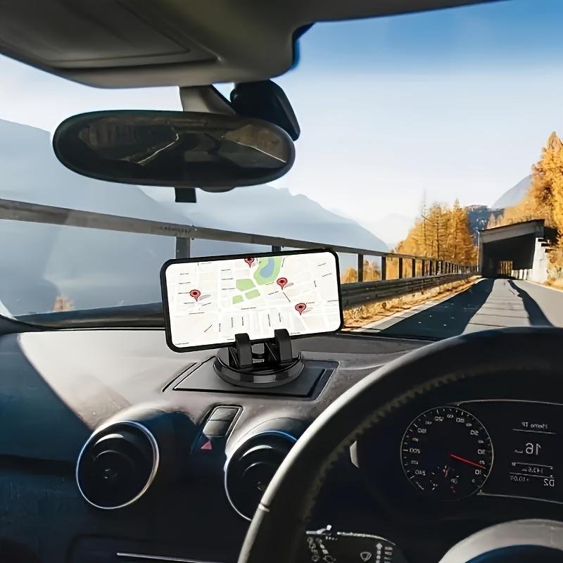 Supporto per Cruscotto Rotante a 360°, Supporto Antiscivolo per Telefono, Accessorio per Navigatore GPS per Auto, Supporto Regolabile per Auto per Dispositivi Elettronici, Supporto per Auto