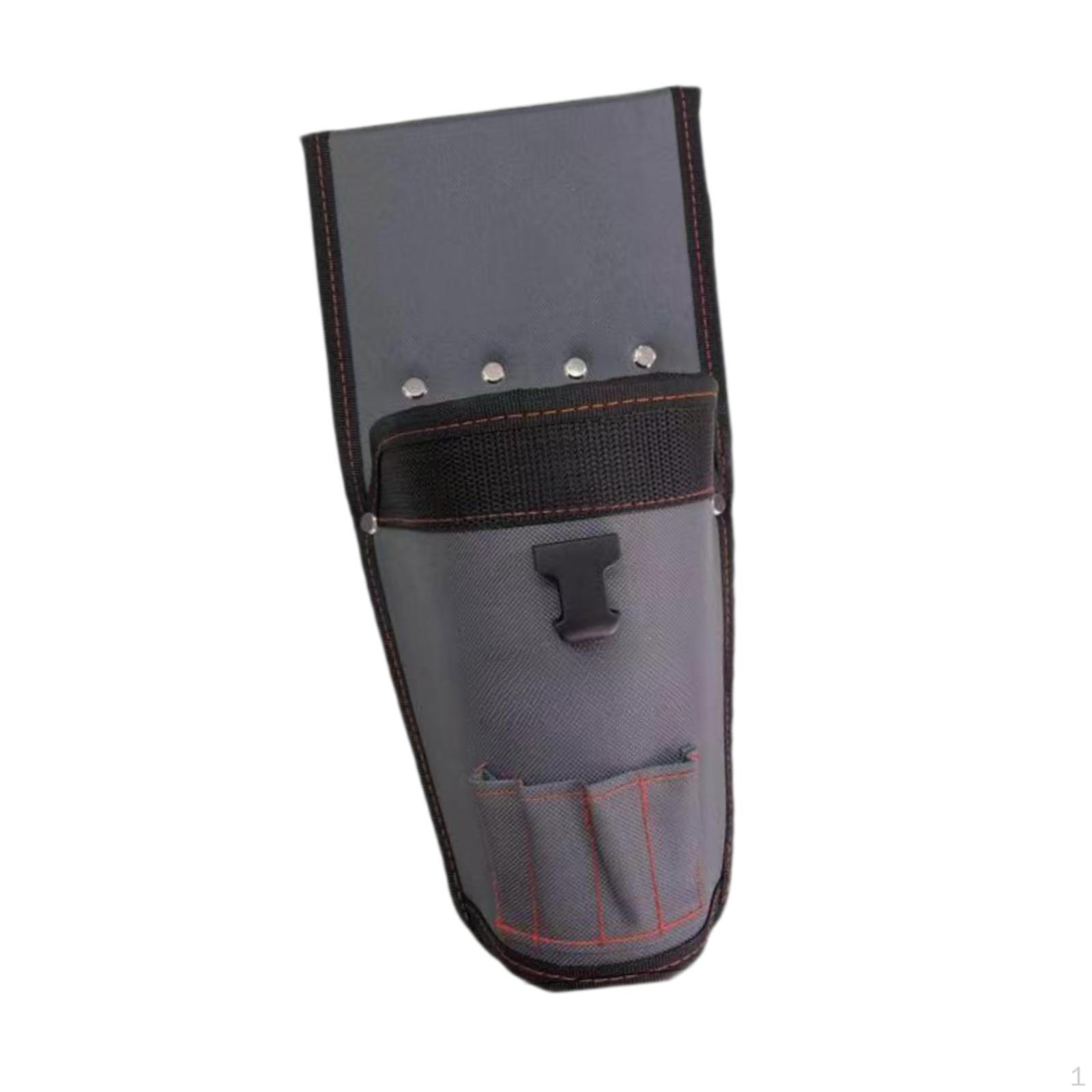 

Tool Pouch Electrician Waist Bag Gray,Versatile Utility Gardening Belt Pocket for