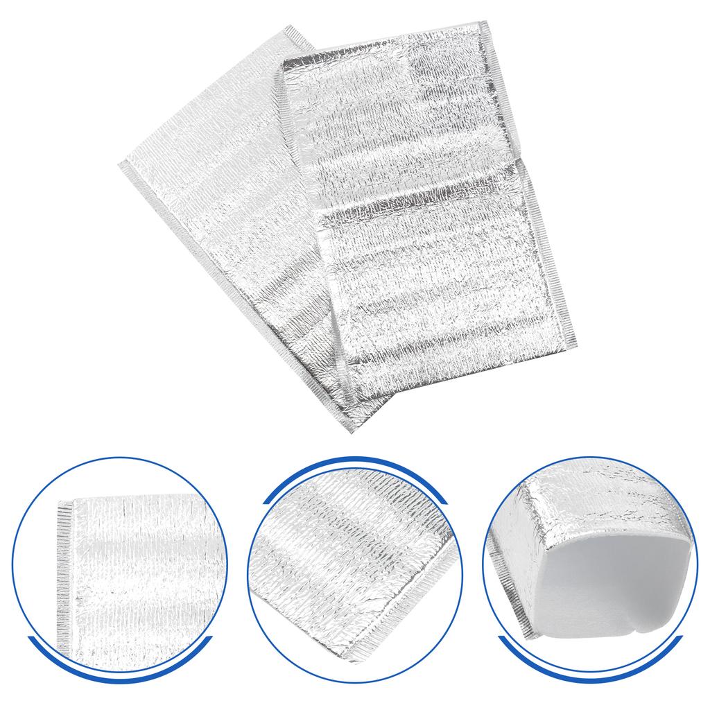 20/50 st Engångsisoleringspåsar Tjock Aluminiumfolie Mat Snabb Färskhållningspåse Take-Away Isoleringspåse för Mat Frukt