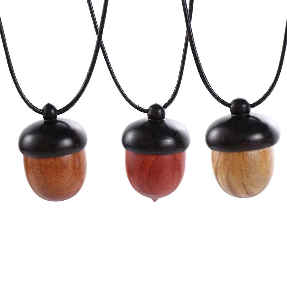 Ethnic Style Women Necklace Female Necklace Gawu Box Long Necklace Braided Rope Ebony Necklace