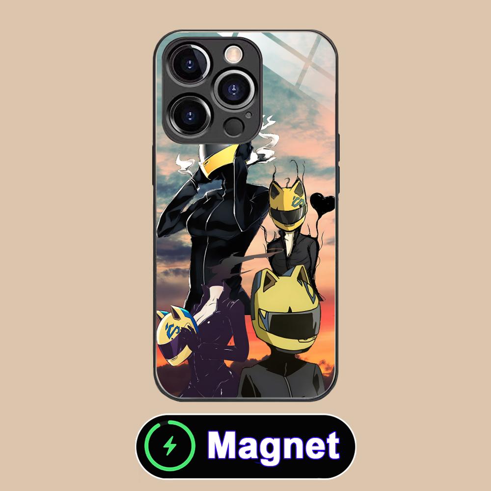 

Anime Durarara Phone Case for iPhone 17 16 15 14 13 12 11 Air Pro Max Plus Mini Glass MagSafe Cover iPhone 11 Pro Max