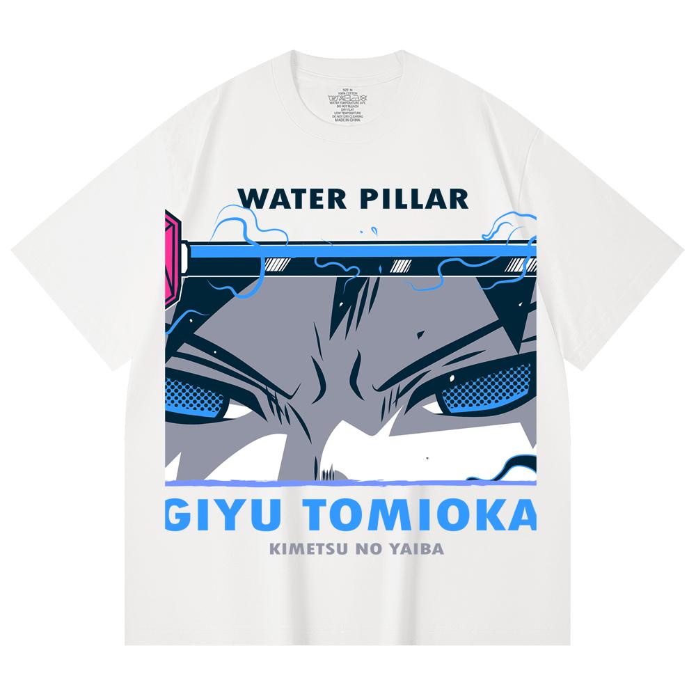 230 Gsm 100% Cotton Demon Slayer V10 Tomioka Print Unisex Heavy Cotton T Shirt