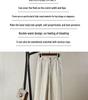 Women's High Waist Wide Leg White Linen-Cotton Pants - Korean Style, Slimming, Loose Fit, Straight Leg
