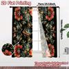 2D Flat Printing  JIT 2pcs   Curtains (Without Rod) Butterfly Blossoms Popular Popular Curtain Versatile Polyester Fabric Curtains