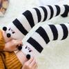 Coral Fleece Socks - Knee-length Ladies' Cute Socks - Thick and Warm, Comfortable Long-tube Sleep Socks