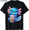Kawaii Corgi Dog Shiba Inu Drinking Bubble Tea Boba TShirt Kawaii Drinks Outfit Japanese Shirt Harajuk Tees Anime Lover Tee