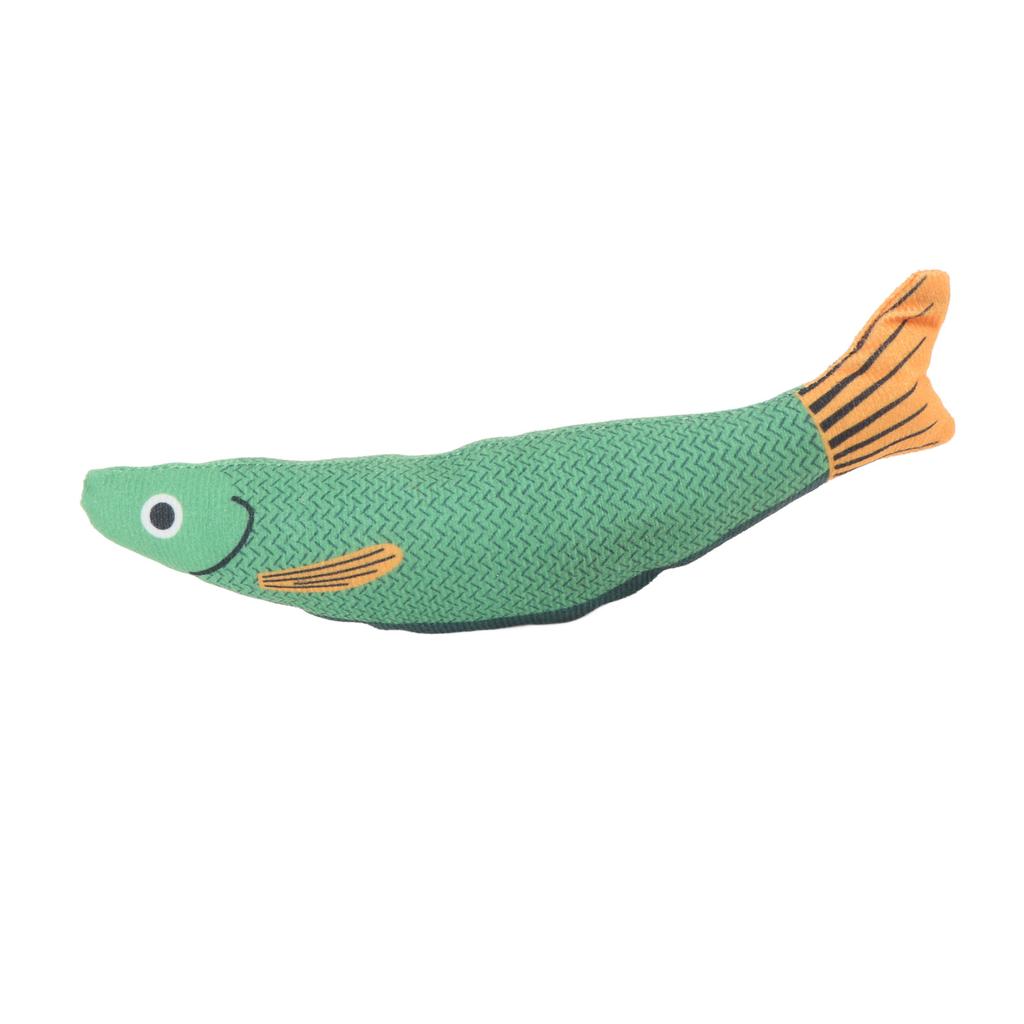 Cat Toy Saucy Fish Catnip Crinkle Sound Toy Interactive Wear Resistant Indoor Kitten Exercise