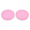 Soft Glue Cup Mat Anti Slip Portable Coaster for 2Pcs Car Cup Holder