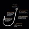 FTK Tube-Set Iseama Hooks 100pcs Boxed Saltwater Fishing With Barbs Long Cast Trolling