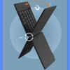 Dual-Fold Mini Bluetooth Keyboard with Touch Numeric Keys - Multi-System Compatible.
