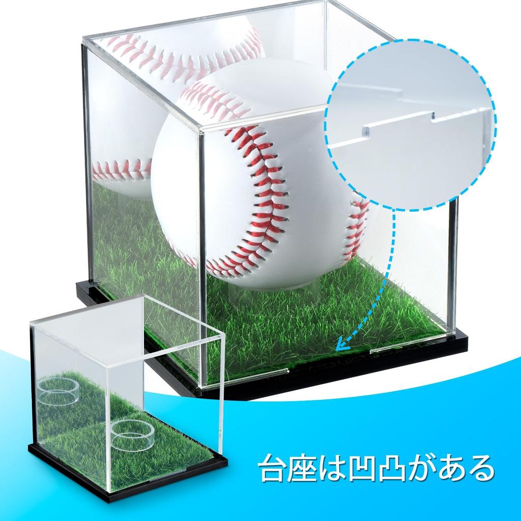 Tubbi Autographed Ball Artificial with Set of for Signed and Home Run Protects Acrylic Collectible Perfect for Displaying Your Precious Commemorative