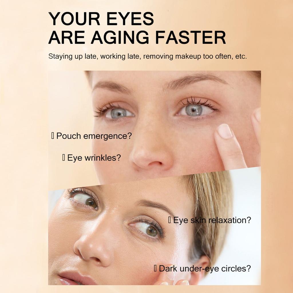 Feuchtigkeitsspendende Augenklappe, Augenpads, 60 Stück, Augenpads, 24 K Kollagen-Augenmaske, feuchtigkeitsspendend, entfernt Augenringe, reduziert feine Linien und Fältchen, 10 ml