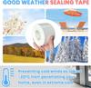 Window Weather Sealing Tape Window Isolation Tape for Winter Block Draft Cold Air Dust Rain Seal Gap No Residue Home