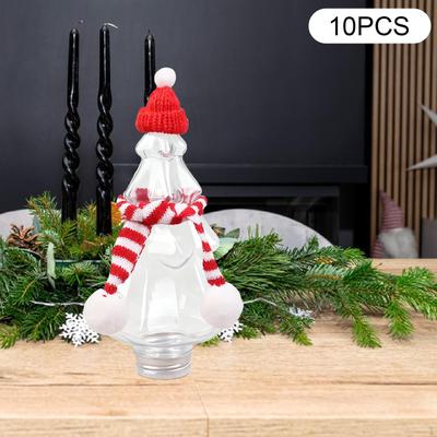 10x Christmas Juice Bottles Drink Bottle Xmas Party Favors 400ml Beverage Container for