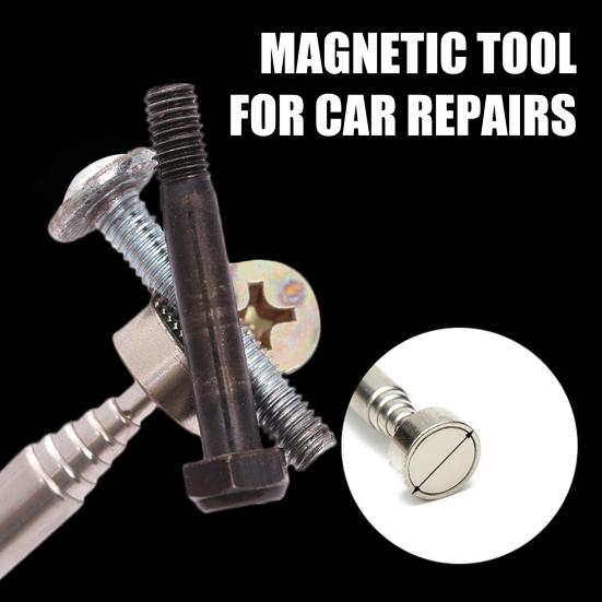 Telescoping Magnetic Pickup Tool 28" Long Extendable Picker Upper Tool with 8LB Magnet for Hard-to-Reach Narrow Space Mechanic Automotive