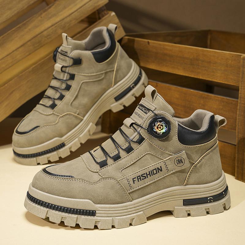 New Men's Mid-Cut Hiking Boots | Versatile Comfort & Fashion Thick-Sole | Outdoor Trekking & Daily Casual Sports Shoe
