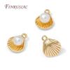 18K Gold Plated Shell Charms For Jewelry Making Supplies,Fashion Pendants For Earrings,Handmade DIY Accessories