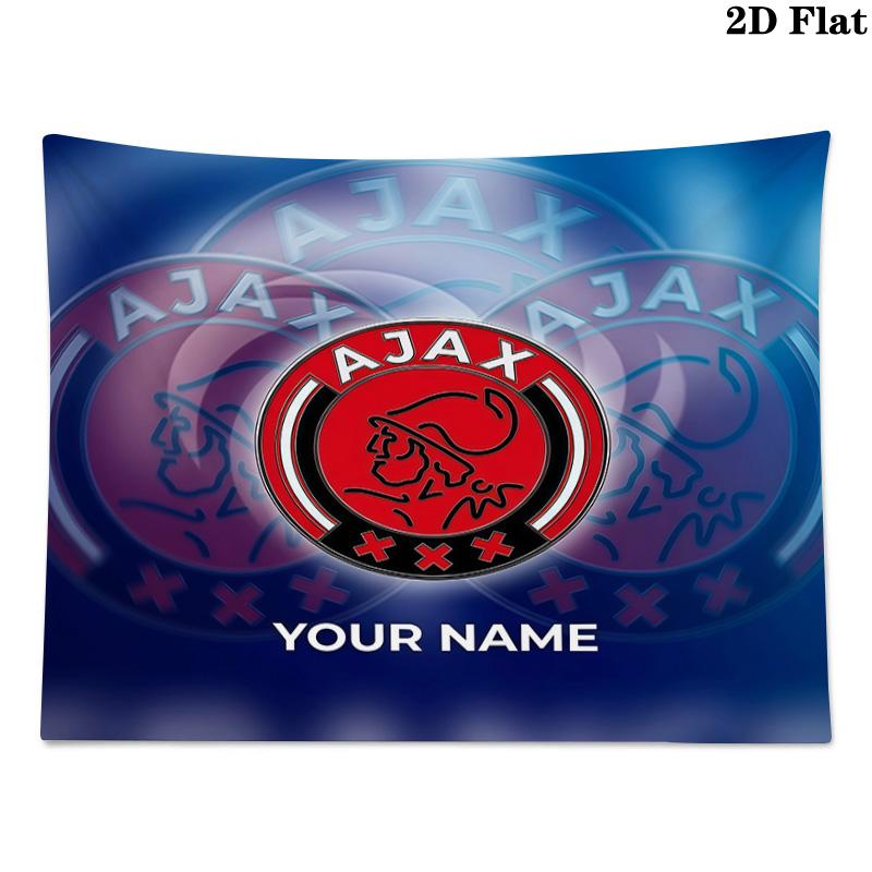 Custom Name Ajax Amsterdam3Printed Tapestry – Wall Hanging for Bedrooms, Dorms, and Home Decor