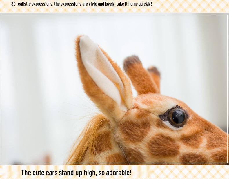 Giraffe & Sika Deer Plush Dolls: Adorable Photography Props and Surprise Gifts for Kids