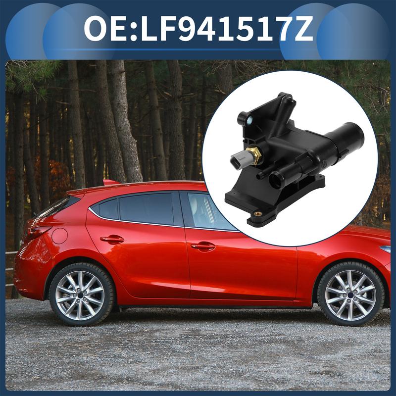 X Autohaux Engine Coolant Thermostat Housing Assembly for Mazda 3 5 6 CX-7 No.LF941517Z