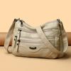 Damentasche aus weichem Leder, Damentasche für Mütter mittleren Alters, einzelne Schultertasche, große Kapazität, Umhängetasche, kleine Tasche