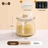 Elegant Glass Spice Jar Set with Lids - Sealed Kitchen Storage for Seasoning