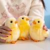 13cm Imitation Fluffy Chicken Plush Toys Kawaii Lifelike Yellow Hairy Small Chicken Stuffed Dolls Lovely Giant Cartoon Toy