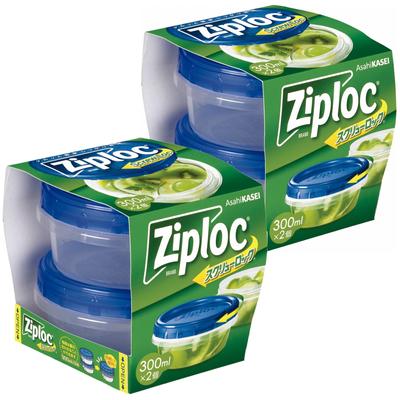 Ziploc Screw Lock Storage Container 300ml X 2 Pieces [Bulk Purchase] (2 Pieces)