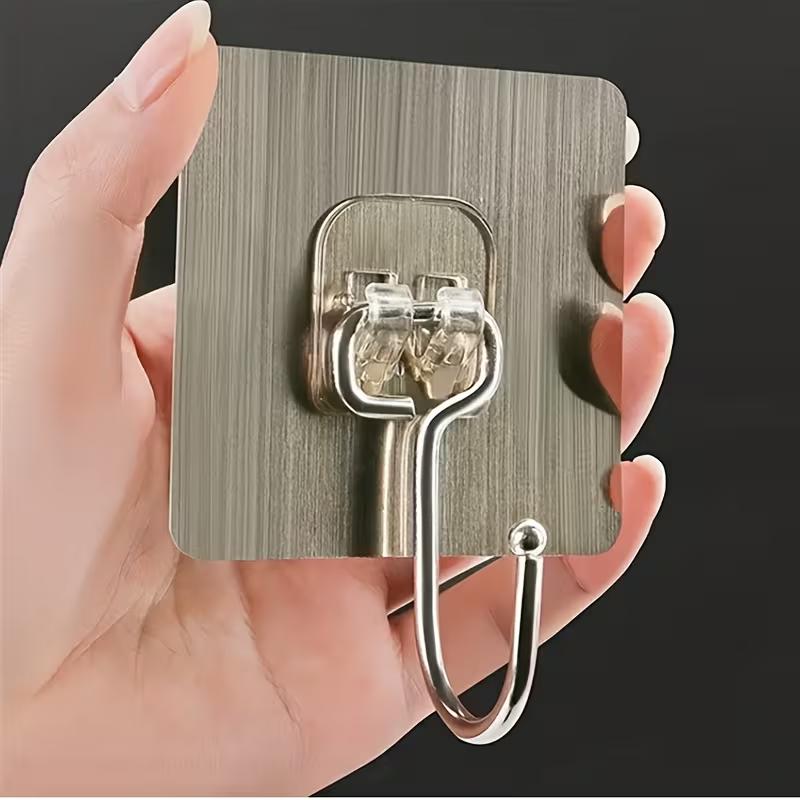 Heavy Duty Wall Hooks, No Drill Suction Cup Hooks, Strong Hanging Hooks for Bathroom Kitchen Towel Robe Keys Storage
