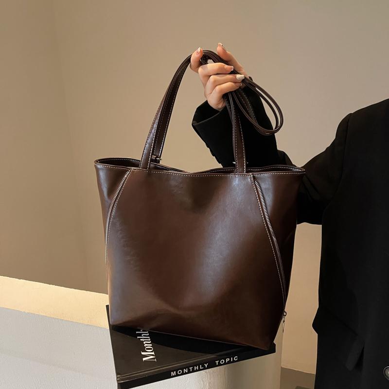 2026 Herbst und Winter Leder Tragetasche Große Kapazität Schultertasche Damen Modische Handtasche