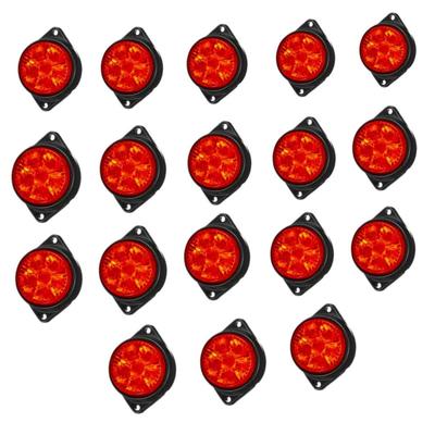 18PCS LED Trailer Marker Lights 12V | Waterproof Red Side Marker Lights | Universal Fit for Semi Trucks & Cargo Trailers