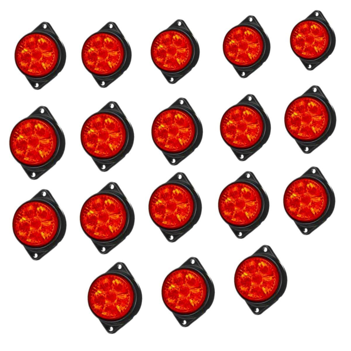 

18PCS LED Trailer Marker Lights 12V | Waterproof Red Side Marker Lights | Universal Fit for Semi Trucks & Cargo Trailers красный