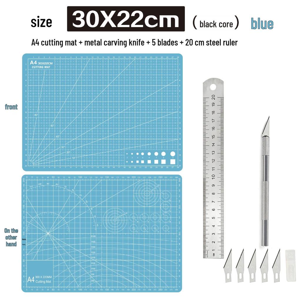 A4 3mm Thick Cutting Mat - Durable Handmade Desktop Pad for Paper Cutting & Writing